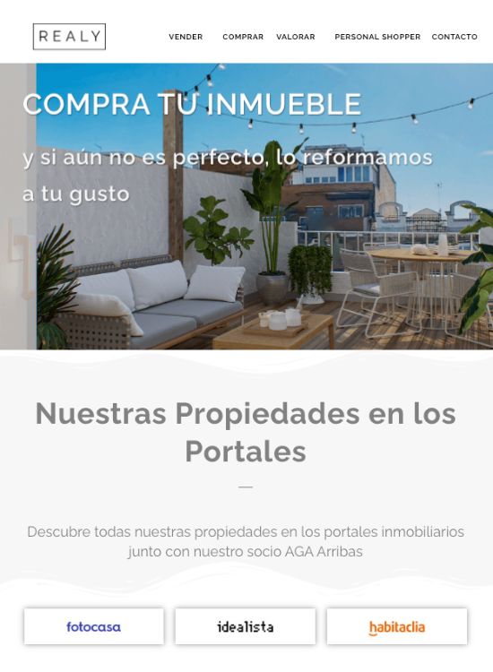 Web design profesional - real estate